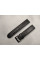 Шкіряний ремінець для годинника чорний